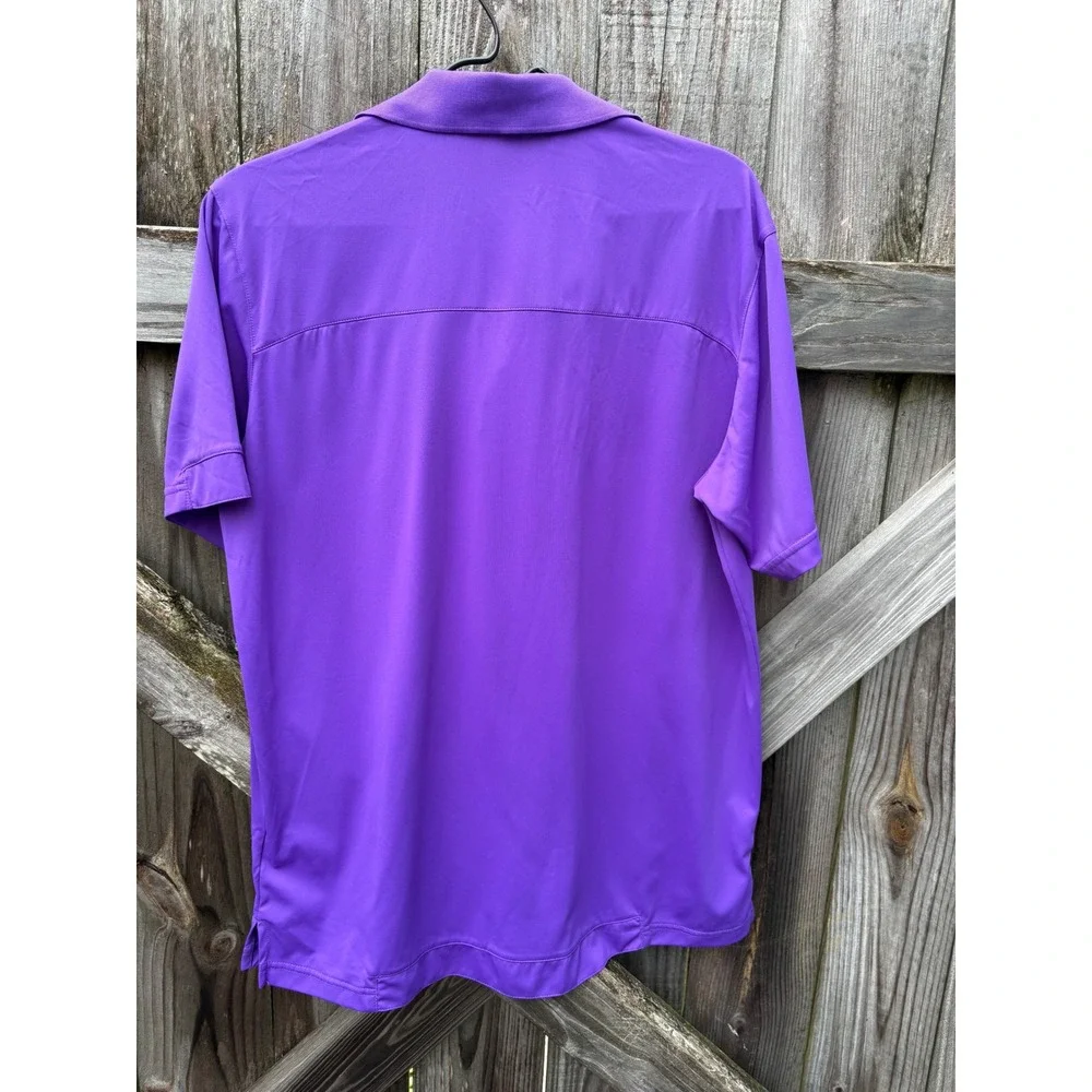 Adidas Golf Mens Purple Short Sleeve Performance Polo Shirt Medium RN 88387